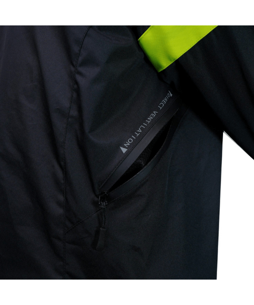 DSG Urban Rider Water Resistant Hoodie - Black Yellow Fluo