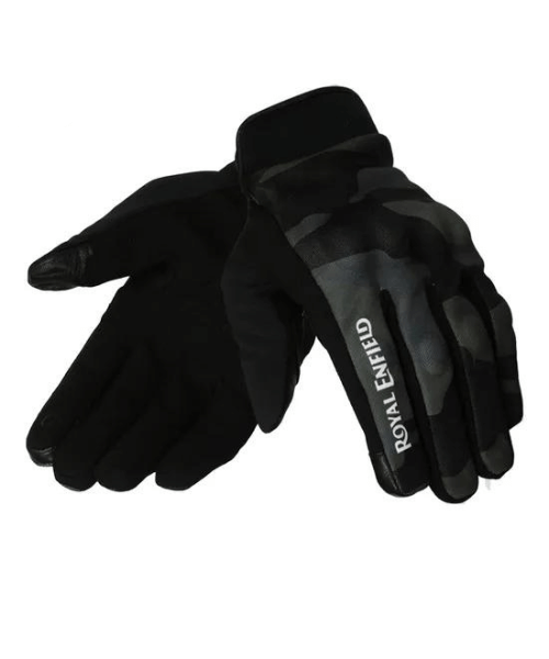 Royal Enfield Intrepid Riding Gloves - Olive Camo