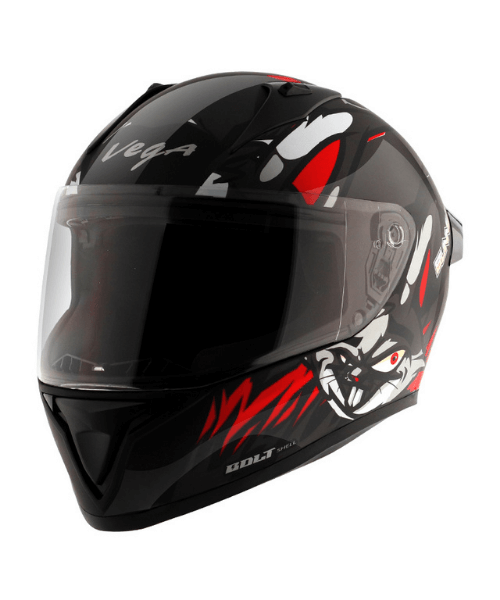 Vega Bolt Bunny Black Red Helmet
