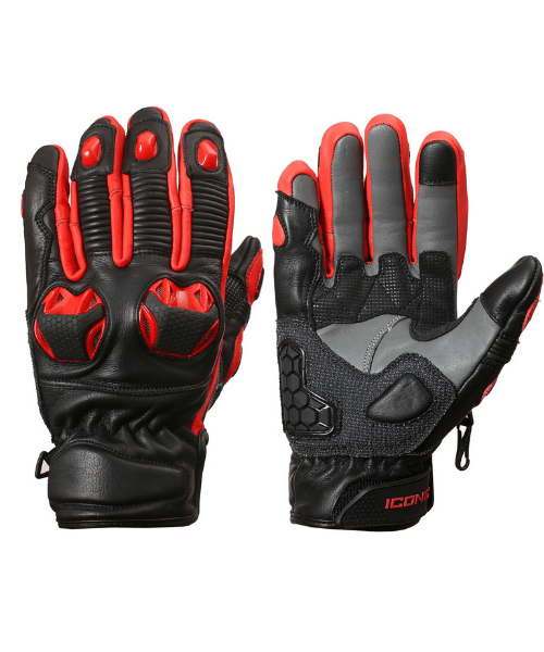 BBG Snell Iconic Riding Gloves - Red