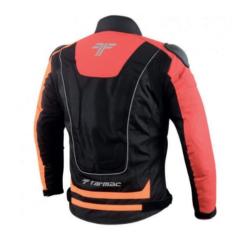 Tarmac One III Level 2 Riding Jacket - Black Red Orange