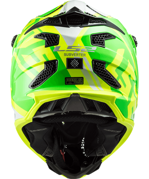 LS2 MX700 Subverter Evo Gammax Gloss H-V Yellow Green Helmet