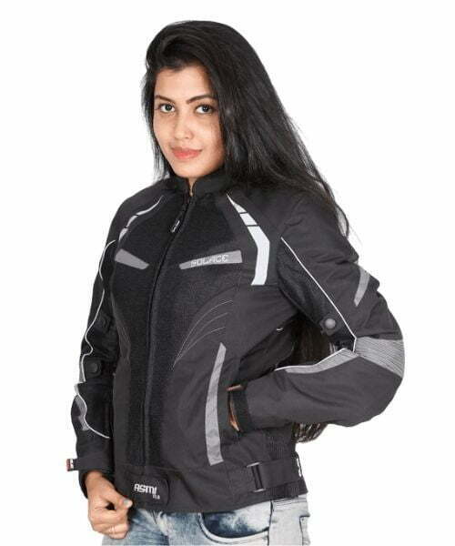 Solace Asmi V3.0 Ladies Riding Jacket - Black Grey