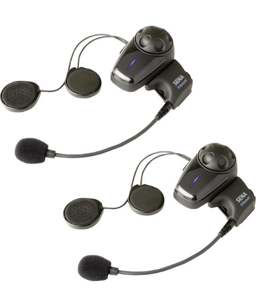 Sena SMH10 Dual Pack Bluetooth Headset and Intercom For Motorcycles With Universal Microphone Kit