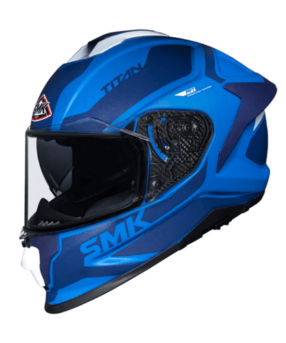 SMK Titan Arok MA551 Blue White Helmet