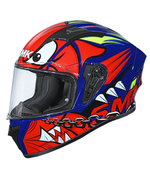 SMK Stellar Monster GL531 Red Blue Helmet