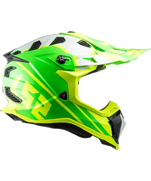 LS2 MX700 Subverter Evo Gammax Gloss H-V Yellow Green Helmet