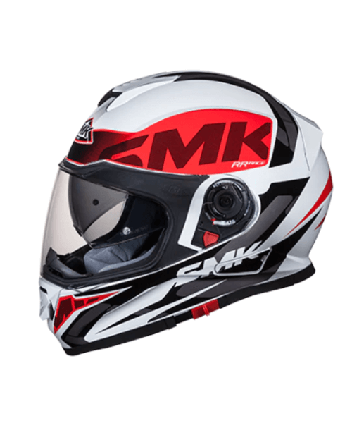 SMK Twister Logo GL132 Black White Red Helmet
