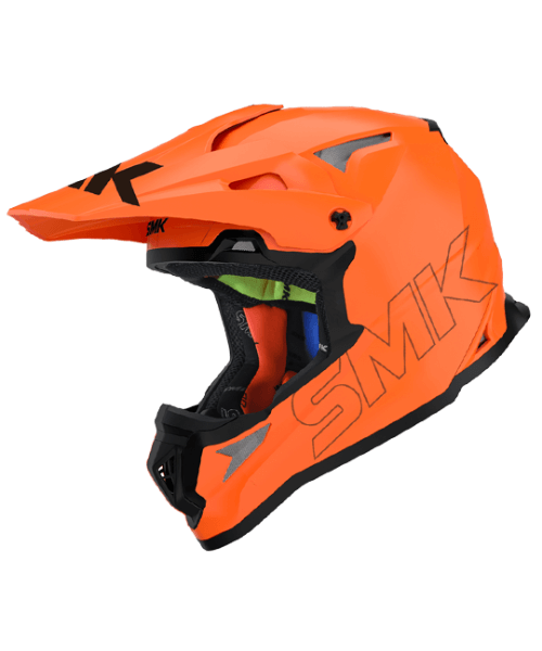 SMK Allterra Fulmine Motorcycle Off Road Helmet Hi Vision HV 720