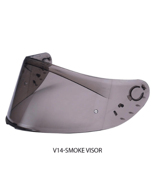 MT Helmet V14 Pinlock Ready Visor - Smoke Black