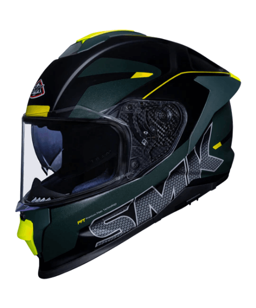 SMK Titan Firefly MA284 Green Yellow Helmet