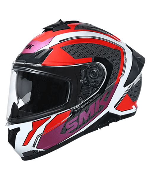 SMK Typhoon RD 1 GL136 Red White Helmet