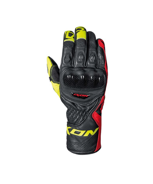 Ixon RS Circuit R Riding Gloves - Black Red Bright Yellow
