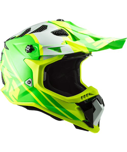 LS2 MX700 Subverter Evo Gammax Gloss H-V Yellow Green Helmet