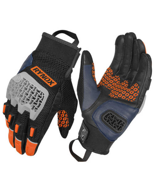 Rynox Gravel Dualsport Riding Gloves Blazing Orange