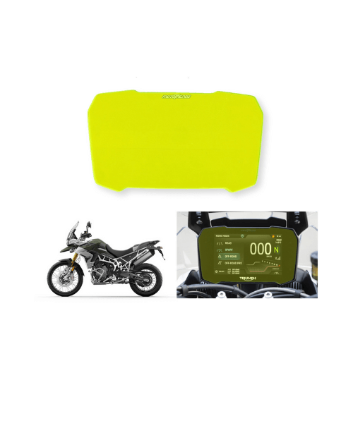 Mototrendz Speedo Protection Film for Triumph Tiger - Neon Green