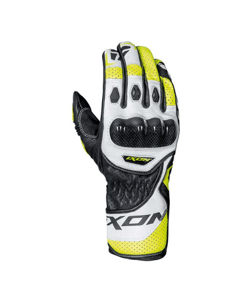 Ixon RS Circuit R Riding Gloves - Black White Bright Yellow