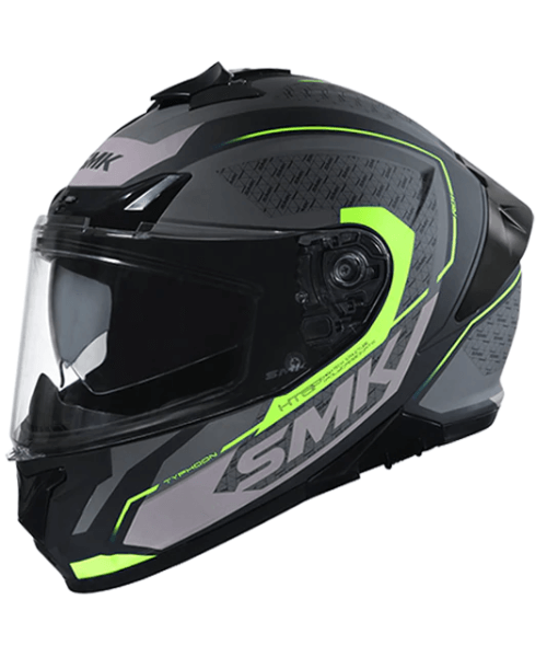 SMK Typhoon RD 1 MA264 Grey Green Helmet