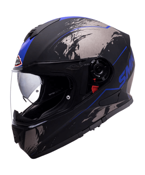 SMK Twister Wraith MA265 Black Blue Helmet