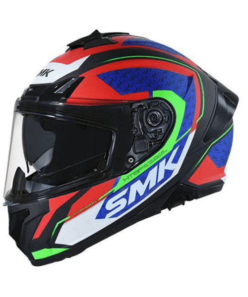 SMK Typhoon RD 1 MA235 Red Blue Green Helmet