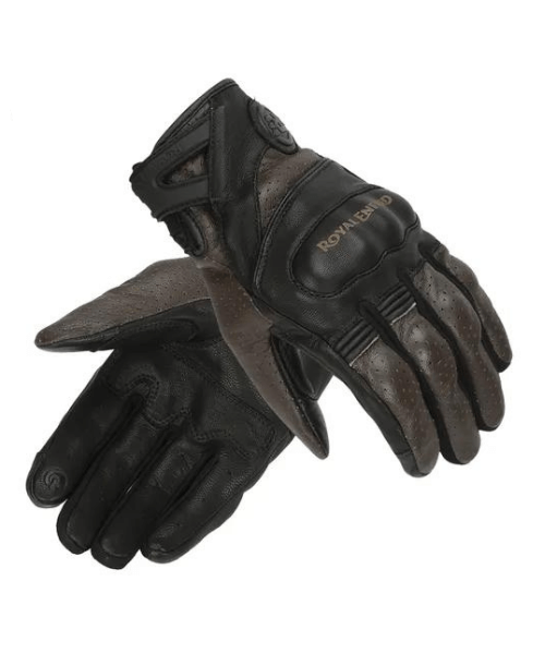 Royal Enfield Stalwart Riding Gloves - Black & Brown
