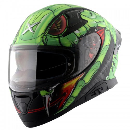 Axor Apex Venomous D/V Helmet - Dull Black Neon Green