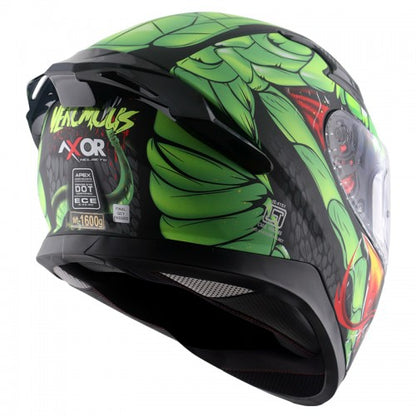 Axor Apex Venomous D/V Helmet - Dull Black Neon Green