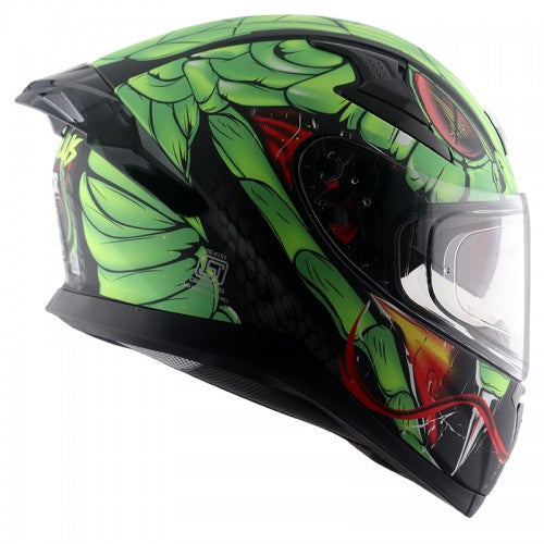 Axor Apex Venomous D/V Helmet - Dull Black Neon Green