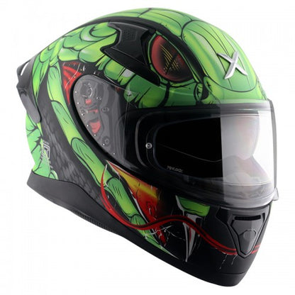 Axor Apex Venomous D/V Helmet - Dull Black Neon Green