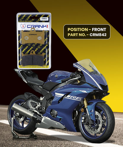 Crank1 Ceramic Brake Pads for Yamaha R6