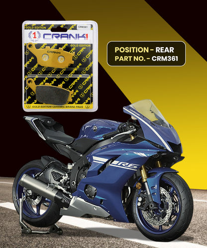 Crank1 Ceramic Brake Pads for Yamaha R6