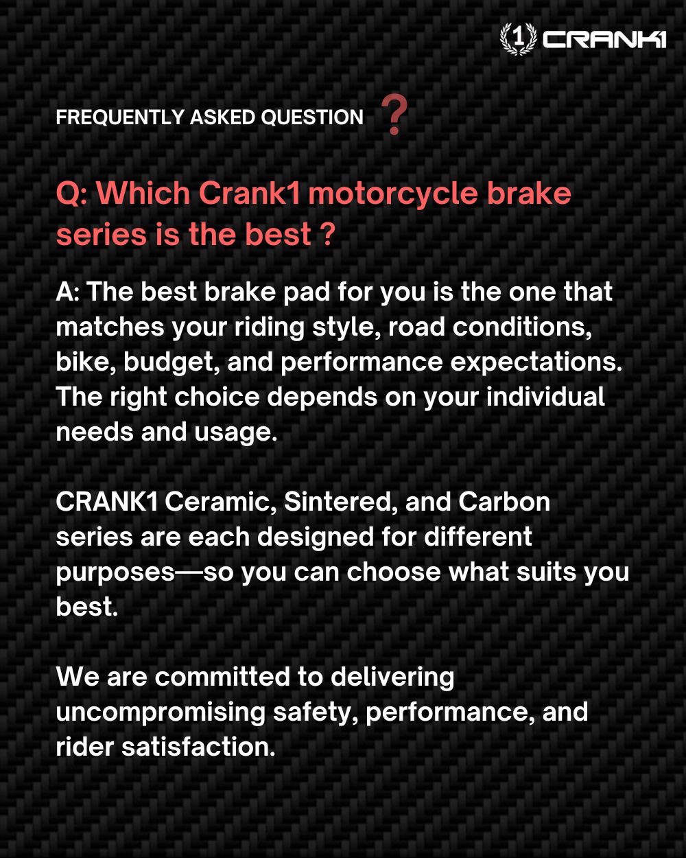 Crank1 CFB622 Carbon Brake Pads for Suzuki V-Strom 800DE - image 6