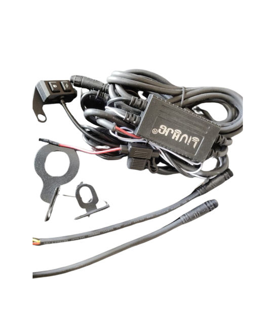 HJG Alpha 3 Wire Braided Fog Light Wiring Harness Kit with Couplers & Canbus