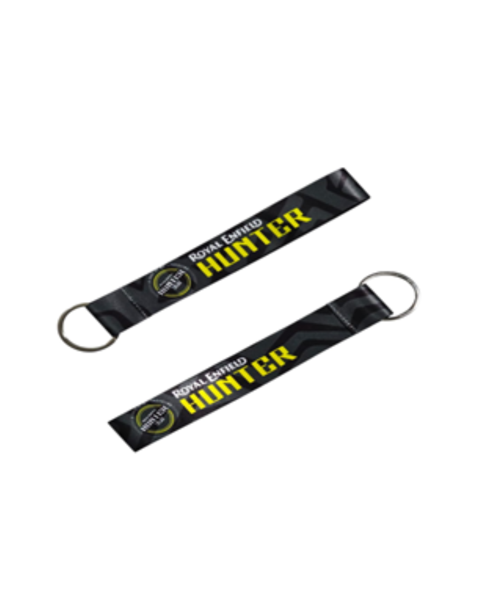 Fast Bend Royal Enfield Hunter Cloth Keychain - Black
