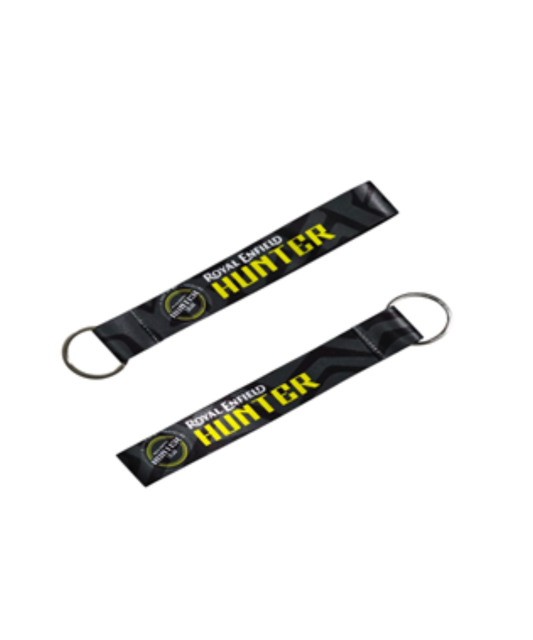 Fast Bend Royal Enfield Hunter Cloth Keychain - Black